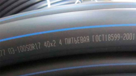 Труба полиэтиленовая ПЭ 100 (ПНД) SDR – маркировка