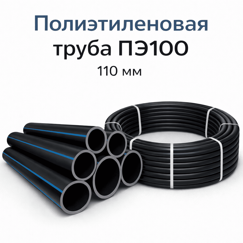 Полиэтиленовая труба ПЭ100 110 мм