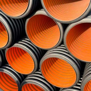 Труба гофрированная полиэтиленовая 160 SN8 с раструбом 6м